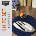 Knife Set - 3 Knife Set [Extra Sharp] (Made in Turkey). 