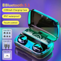 M10 TWS Airpods _ with Super Sound & High Quality Touch Sensors True Stereo Headphones with 10m Transmission Bluetooth Wireless Earbuds , Sport Headset for all Bluetooth Smart devices airbuds. 