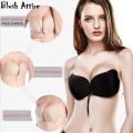 Silicone Gel Bra - Strapless Backless Invisible Seamless Push Up Bra. 