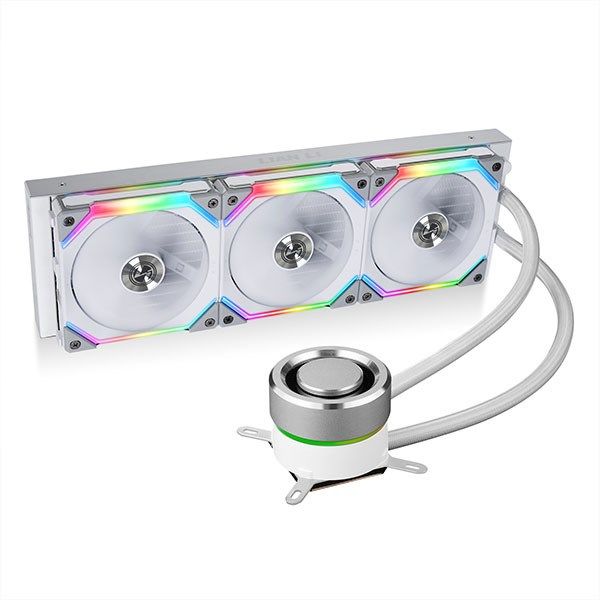 Lian Li Galahad AIO 360 RGB UNI FAN SL Edition Closed Loop All-in-One CPU Liquid Cooler GA-360SLA White - LGA1700 Supported 12th Gen Intel