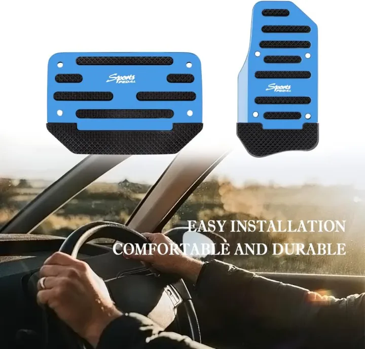 Premium%20Aluminum%20Alloy%20Universal%202PCS%20Non-Slip%20Car%20Pedal%20Covers%20For%20Automatic%20Transmission%20-Blue,%20Black%20And%20Red-%20-%20Image%203