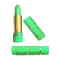 Green lipstick turns pink. 