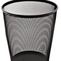 Dustbin wire mesh black. 