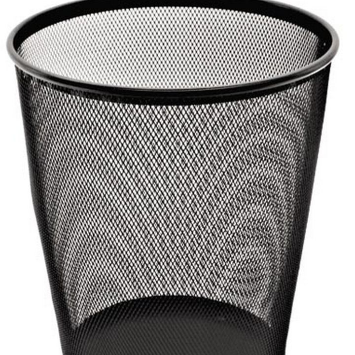 Dustbin wire mesh black