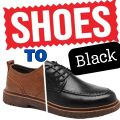 Shoe Color Change to Black | Lifetime Shoe Dye & Liquid Shiner | Easy to Use. 