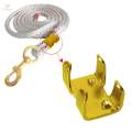 Double Rope Clamps Iron Plated with 27mm Heavy Duty Metal Clips. 
