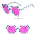 New Cute Cartoon Bear Sun Glasses Kids Round Sunglasses Boys Girls Vintage Sun Glasses Trendy Goggles Eyewear Children Fashion. 
