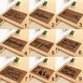 Brown Doormat Black Font Bathroom Non Slip Indoor Outdoor Floor Rug Shoes Scraper Floor Mat Carpet Bathroom Kitchen Entrance Rug. 