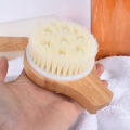 2 Pieces Wooden Bath Shower Brush- Long Handle, Back Body Bath Brush. 