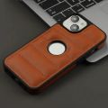 HOCE Puffer Down Jacket Logo HolePhone Case For iPhone 15 14 13 12 11 Pro Max X XS XR 7 8 Plus 15 Plus 13 Mini Cases Soft Faux Leather Cover. 