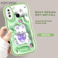 Hontinga for Infinix Smart 4 Smart 4C Back Cover Cartoon Cute 3D Print Soft Wavy Phone Case Fashion Square Shockproof Silicone Cover. 