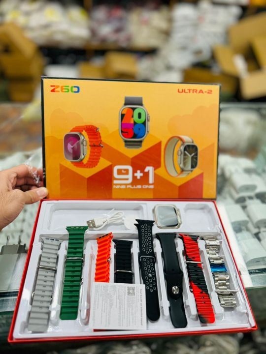 9+1%20Z60%20Ultra-2%20Smart%20Watch%20Big%20Ips%20Display%2049mm%208+Silicone%20Case%20Strap%20Bt%20Calling%20Smartwatch%20-%20Image%202