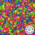 1KG Pack Rainbow Mix Aquarium Fish Tank Gravel - Colour Stones. 
