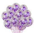 Purple confetti balloons ( Pack of 10). 