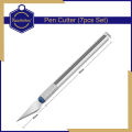 Keep Smiling Set of 7 Pen Cutter Precision Knives Extractor x-acto knife Style Hobby For Crafts Art Cutting Chisel Tool Sculptor Paper Carving Polymer Clay. 