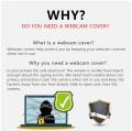 WebCam Cover Shutter Magnet Slider Plastic Universal Camera Cover for Laptop iPad PC Macbook Tablet Mobile Privacy Sticker – Pack of 2. 