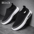 IELGY men's mesh slip-on casual sneakers. 