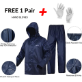 Hooded Jacket And Trouser Parachute stuff suit with water, dust, fog resistant suit for both men and women. 