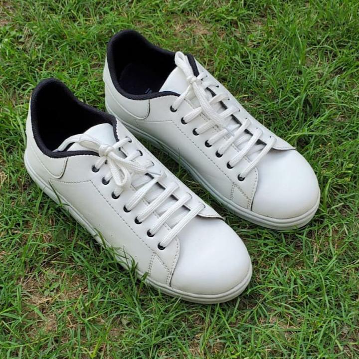 White Importia Fashion Sneakers Lightweight Men Casual Shoes