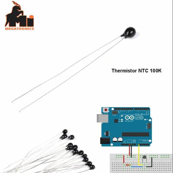5pcs Thermistor NTC MF52 103 3950 100K ohm Thermal Resistor temperature sensor