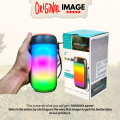 Rechargeable Bluetooth Speaker Colorful Flame RGB Lights - Wireless Mini Speaker Bluetooth Woofer - Portable Speaker With Big Sound - High Bass Woofer For Home , Mobile , PC, Computer & Laptop - Support SD Card , USB , FM Radio. 