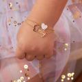 Vnox Personalized Baby Bar Bracelet Custom Name For Children Infant Boy Girls Stainless Steel Love Angle Mom To Daughter/Son. 