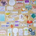 Motivational and Inspirational Positive Words Stickers 50 Pcs Pack - Waterproof Vinyl Decals for Scrapbooks Journals Laptops Water Bottles Mugs  Luggage Refrigerator. 