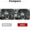 2X for Nissan Bling Car Steering Wheel Logo Decorative Diamond Crystal Shiny Decal Decoration Cover Sticker Ring. 