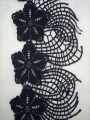 black lace per yard laces for clothes ,fancy lace designers lace for dress. 