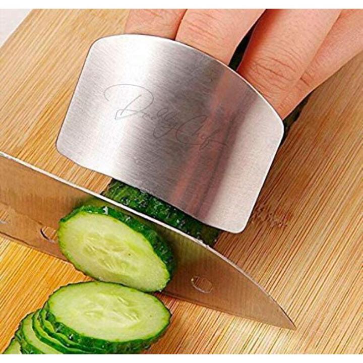 Finger Protector Safe Slice Fruits Vegetables Steel Kitchen Cooking Tools