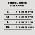 School Socks for girls and boys, pack of 3 pairs high quality product for 3 yrs to 15 yrs 100% best quality comfortable soft cotton socks for school going students. 