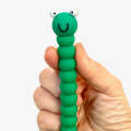 1pcs Soft Silicone Gel Pen Cute Caterpillar Colorful Cartoons Pen Black Ink 0.5mm Kawaii School Supplies Korean Stationery. 