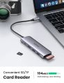 UGREEN__ USB C Hub, Type C Dongle 4K 30Hz, 6 in 1 USB C Adapter with 4K HDMI USB3.0 SD/TF Card Reader 100W PD Compatible with MacBook_Pro/Air, iPad_Pro, Dell_XPS More Type C Devices. 