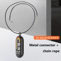 Metal Necklace for Xiaomi Mi Band 8 Pendant Chain Buckle Connection for Xiaomi Mi Band 8 Hanging Metal Chain Neck Bracelet Strap. 