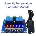 ZFX-M452 DC 12V LED Digital Thermostat Temperature Humidity Control Thermometer Hygrometer Controller Relay Module AM2301 Probe Automatic Constant Humidity Temperature Controller Module Portable Mini Digital Thermostat Humidistat Controller. 