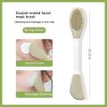 Silicone Double Head Mask Brush, Silicone Face Wash Brush, Mud Film Special Scraper Applicator, Facial Cleansing Brush, Cleaning Tool. 