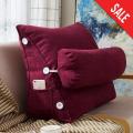 Adjustable Triangular Back Ball Fiber Filled Sofa Cushion / Pillow In Different Color. 