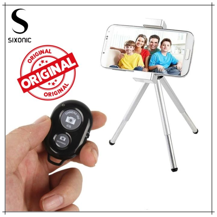 Camera Shutter Remote Control with Bluetooth Wireless Technology - Create Amazing Photos and Videos Hands-Free - Works with Most Smartphones and Tablets (iOS and Android)