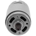 RS550 21V DC Motor with Single Speed 9 Teeth and High Torque for Electric Drill / Screwdriver. 