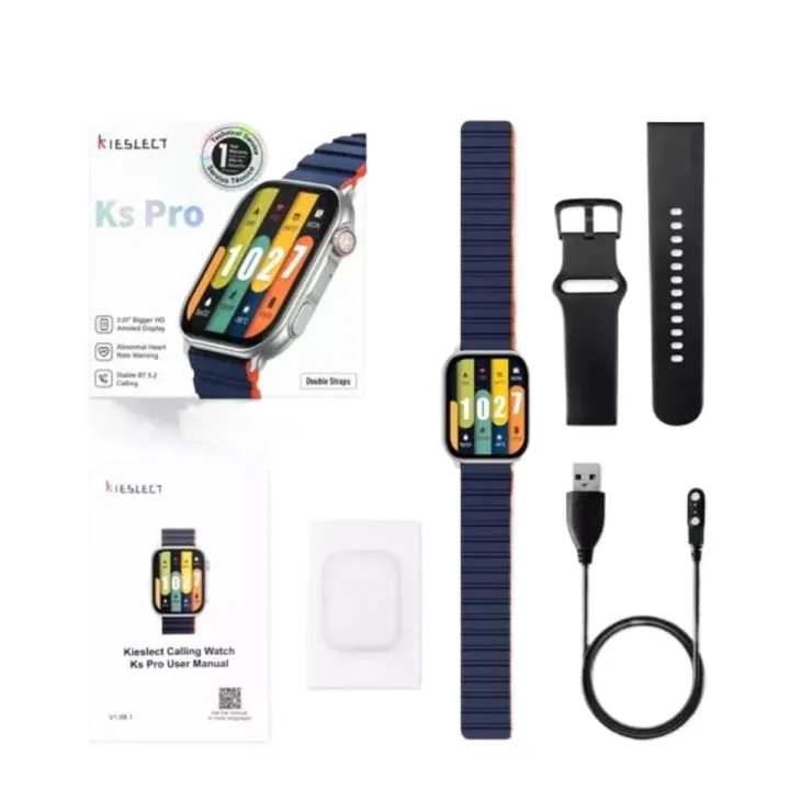 KIESLECT%20CALLING%20WATCH%20KS%20PRO%20Smart%20Watch%20Silver%20And%20Black%20-%20Image%203
