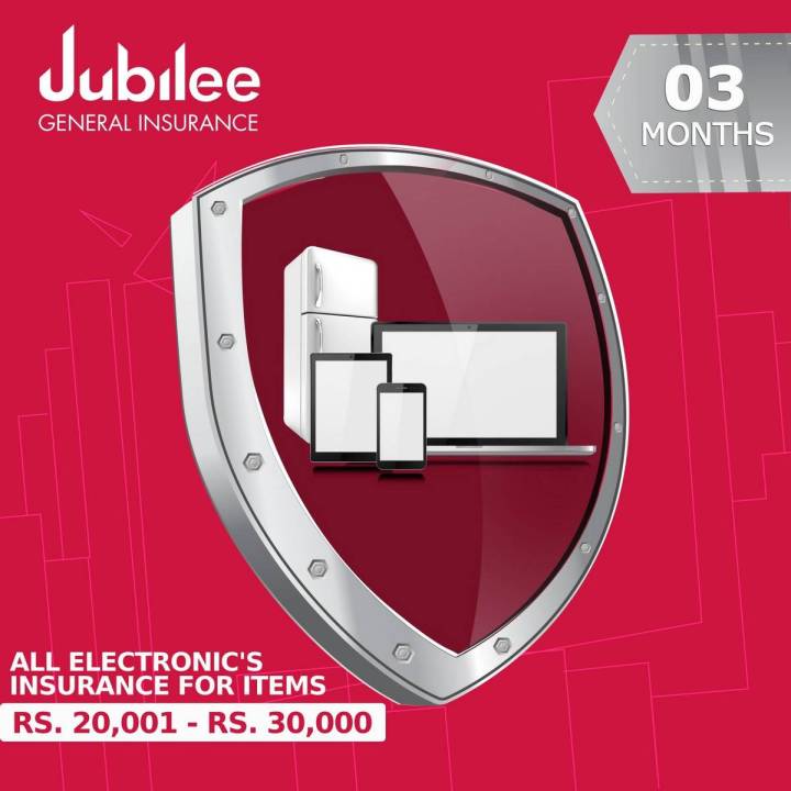 3 Months All Electronic's Insurance - Rs. 20,001 - Rs. 30,000