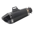 AKE - Motorcycle Akrapovic Exhaust Carbon Fiber Tip Slip On Matt Black For Heavy Bikes. 