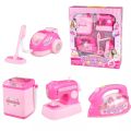Galaxy Toys Dream 4 in 1 Household Utility Toy Set for Kids | Kitchen Pretend & Play Set for Kids | Washing Machine, Iron, Sewing Machine,Vacuum Cleaner for Girls (Pink). 