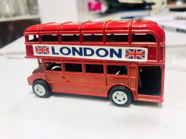 UK London Bus - Diecast Metal Red Double Decker Bus for kids