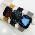 Watch 9 Max with Metal Magnetic Chain Straps Smartwatch | Stainless Steel Body | Full Edge Display | Bluetooth Calling | All Sports Functions. 