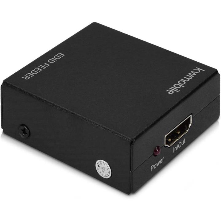 kwmobile HDMI EDID Manager Audio and Video Emulator Adapter to Convert Signals for Blu-Ray Player, Game Console, TV, Projector, Sound Bar, Monitor