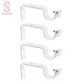 Adjustable Curtain Rod Bracket Easy Install Curtain Rod Holders Heavy Duty Window Drapery Brackets for Home 4pcs Set Southeast Asian Buyers' Choice Curtain Rod Bracket. 
