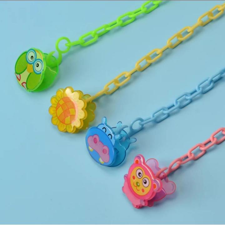 Pacifier Clips Cartoon Animals Shape Pacifier Safe PP Strap Pacifier Clip Chain Holders Newborn Baby Feeding Accessories