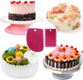 Cake Scraper Smoother Tool Set, DaKuan 3 pcs Cake Smoothing Cutter Plate Tool Combo, Cake Icing Scrapper Cake Edge Decorating Tool.. 