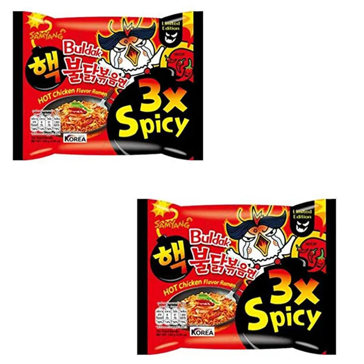 Samyang Buldak 3x Spicy Hot Chicken Ramen – Imported Korean Noodles ...